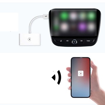 Беспроводной адаптер Car Play Auto Connect Быстрое и стабильное соединение Без белого цвета