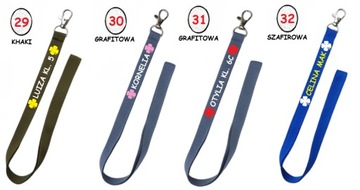 Smycz na klucze z nadrukiem - czterolistna koniczynka