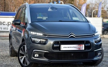 Citroen Grand C4 Picasso II Grand Picasso Facelifting 2.0 BlueHDi 150KM 2017 Citroen C4 Grand Picasso FULLED skora Blis alusy LINNE ASSIST Idealny Pano, zdjęcie 1