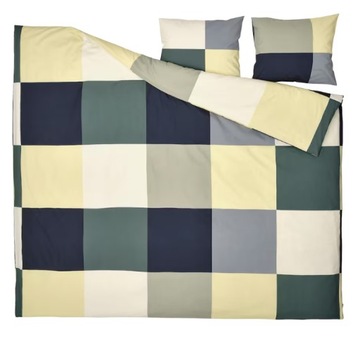 IKEA BRUNKRISSLA Komplet Pościeli 200x200 Zielony