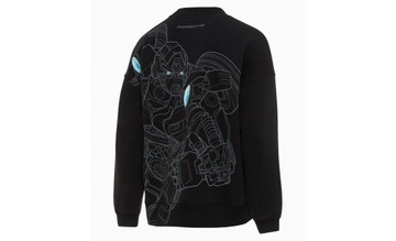 ТОЛСТОВКА УНИСЕКС PORSCHE X TRANSFORMERS, ЧЕРНЫЙ РАЗМЕР. л