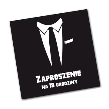 Zaproszenia na 18 URODZINY osiemnastkę FOLIOWANE