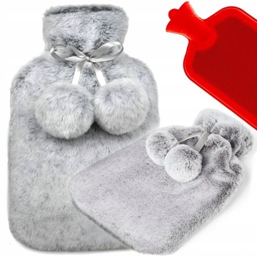 PLUSZOWY TERMOFOR GUMOWY W POKROWCU PLUSZ 2000 ml