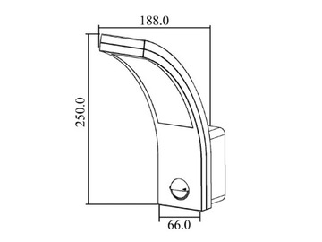 СВЕТОДИОДНАЯ ЛАМПА С ДАТЧИКОМ ДВИЖЕНИЯ СУМЕРКИ 10ВТ IP54