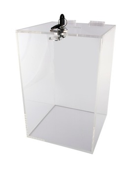SKARBONA SKARBONKA URNA Z PLEXI 20x20x30 cm gr 3mm