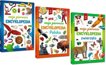 Moja pierwsza encyklopedia + Polska + zwierzęta / 3 TOMY