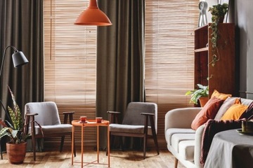 РОЛЛЕННЫЕ ШТОРЫ BAMBOO бежевые Жалюзи BAMBOO 120x160 см натуральный