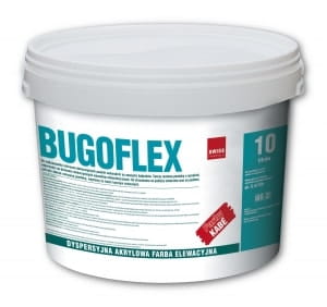 BUGOFLEX - Dyspersyjna, akrylowa farba elewacyjna 10l (baza biała) KABE