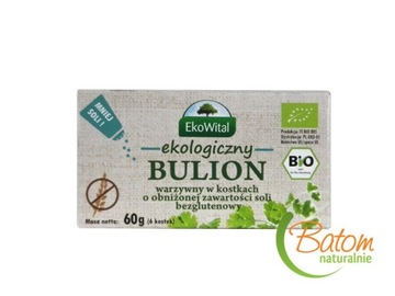 BIO KOSTKI ROSOŁOWE WARZYWNE MNIEJ SOLI 6szt EKO