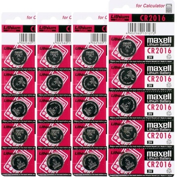 20x BATERIA LITOWA MAXELL CR 2016 3V