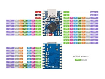 Мини-прототип платы ESP32-S3-ZERO USB Type-C