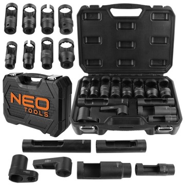 NEO ZESTAW NASADKI DO SONDY LAMBDA I WTRYSKIWACZY WALIZKA 14SZT. 11-880