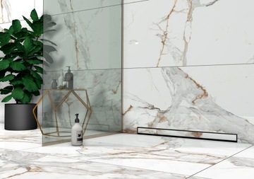 Линейный трап SANITLINE WALL 2 в 1 МАТОВЫЙ ЧЕРНЫЙ 80см НИЗКИЙ 52мм