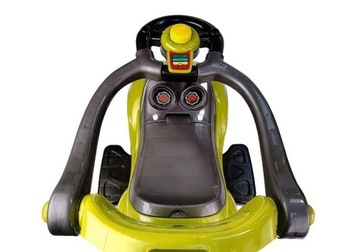 Mega Car 3in1 Желтый райд-он с толкателем