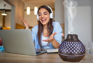 Ультразвуковой увлажнитель воздуха AROMA ORIENT с темным диффузором HIT