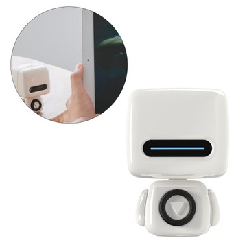 Белый мини-маленький робот Bluetooth-динамик