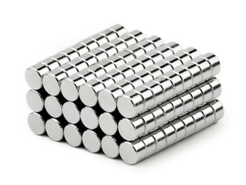 MAGNES NEODYMOWY SILNY WALCOWY 3X2 100 SZTUK