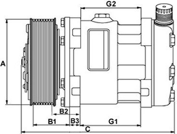 Компрессор кондиционера 03129547, 3129547