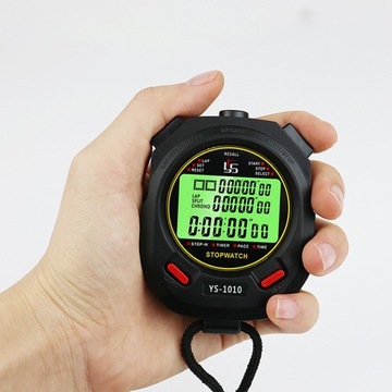 RĘCZNY STOPER LCD CYFROWY TIMER SĘDZIA