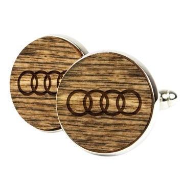 SPINKI DO MANKIETÓW + PUDEŁKO DLA FANA MARKI AUDI - SAMOCHODY