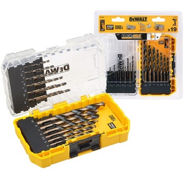 Zestaw wierteł metalu HSS-G 19 szt. DeWALT DT70728