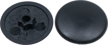 Zaślepki TX30 do wkrętów 7,5mm okien czarne 200szt
