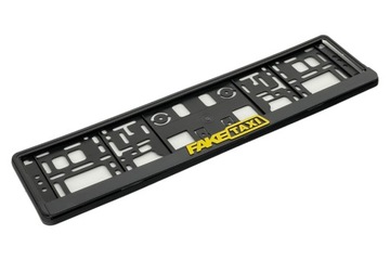 3D -кадр выпуклый номер под фальшивым номерным знаком Taxi Fakexi Fejk