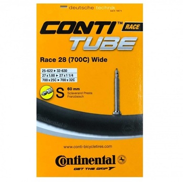 Dętka Continental Race 28 Training FV 60mm [25/32-622/630]