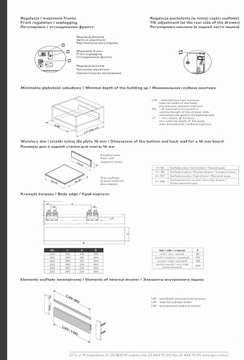 Ящик AXIS PRO L500 H199 B, высокий GTV антрацит, БЕСШУМНОЕ ЗАКРЫТИЕ, ПОЛНЫЙ ВЫВОД