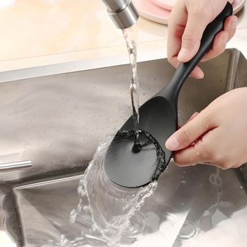 Кухонная посуда Силиконовая тефлоновая набор 10 ПК ложки черного плеча