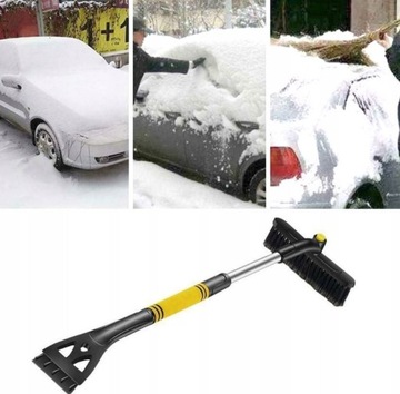 Szczotka do odśnieżania ze skrobaczką teleskopowa 70-100,5cm do busa suva