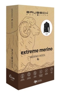 BRUBECK Extreme мужская толстовка из мериноса, темно-синий XL