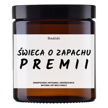 Personalizowana Świeca W Szkle z Własnym Napisem - Upominek - Prezent 40H