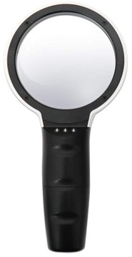 ЛУПА ДЛЯ ЧТЕНИЯ СО СВЕТОДИОДНОЙ ПОДСВЕТКОЙ 5X 95 мм, 3x LED