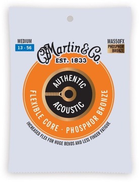 Martin MA550FX Medium (13-56) AA Flexible Core Phosphore Bronze 92/8 struny