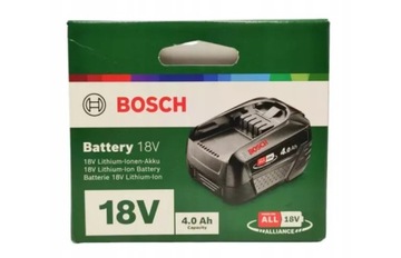 BOSCH 18 V 4 Ah Akumulator Li-Ion PBA 4,Ah W-C 1600A011TB - ORYGINAŁ