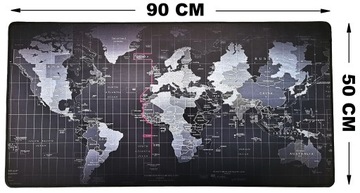КОВРИК ДЛЯ МЫШИ КАРТА МИРА ДЛЯ СТОЛА 50x90