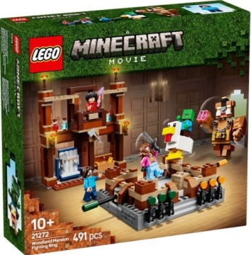 LEGO MINECRAFT RING W LEŚNYM DWORZE 21272 FILM MOVIE STEVE ŚMIECIARZYNA