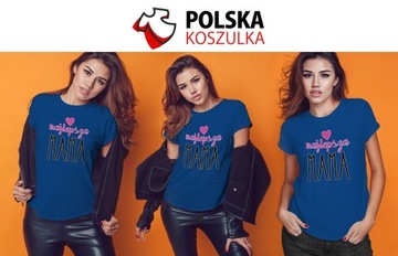 T-SHIRT KOSZULKA NA DZIEŃ MAMY BLUZKA DAMSKA 2XL PREZENT JAKOŚĆ