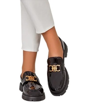 CZARNE MOKASYNY DAMSKIE ROMMIE 39