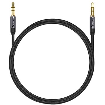 Mocny Kabel Oplot Aux Mini Jack 3,5mm 1,75m Gold
