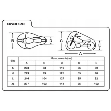 POKROWIEC NA MOTOCYKL OXFORD DORMEX KOLO POKROWIEC MOTOCYKLOWY DO GARAŻU