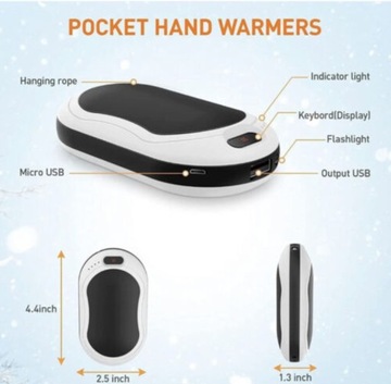 Электрическая грелка для рук 10000 мАч POWERBANK x2