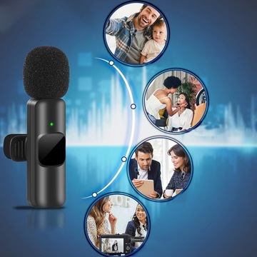 БЕСПРОВОДНОЙ МИНИ-МИКРОФОН LAVEL USB-C ДЛЯ КАМЕРЫ ДЛЯ НОУТБУКА IOS ANDROID