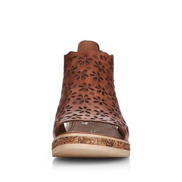 Ażurowe sandały na koturnie Rieker Remonte D3056-24
