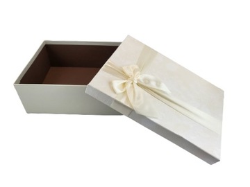 ПОДАРОЧНАЯ КОРОБКА ЭКРУ L 21X29X9,5 СМ