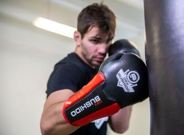 БОКСЕРСКИЕ ПЕРЧАТКИ ИЗ НАТУРАЛЬНОЙ КОЖИ DBX BUSHIDO B-3 PRO 10 унций