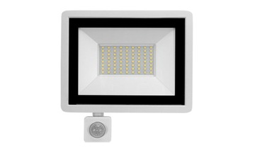 Naświetlacz LED 50W 4000K z czujnikiem IP65 biała