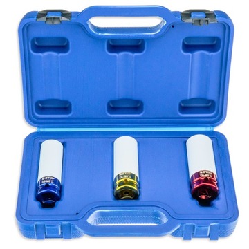 ДЛИННЫЕ УДАРНЫЕ НАСАДКИ ДЛЯ ЛЕГКОСПЛАВНЫХ ДИСКОВ С КРЫШКОЙ 17 19 21 ММ CR-MO STIX 3 ШТ.