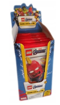 Nowe Lego karty Avangers Marvel Super Heroes seria 1 BOX 1 / 2023